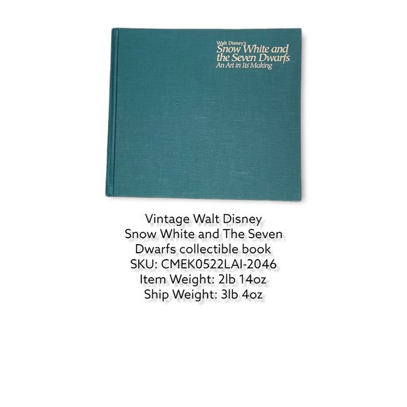 Walf Disney Snow White & the Seven Dwarfs An Art In Its Making Collectible Book - Picture 2 of 9